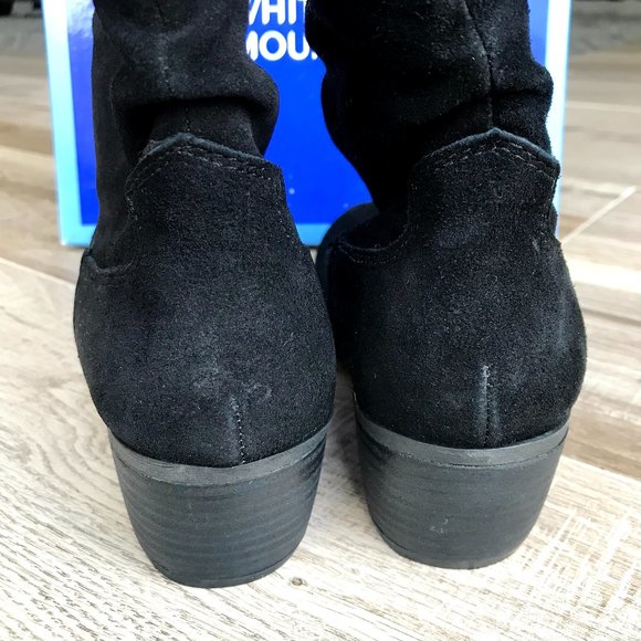 NWT White Mountain Black Leather Slammin Booties - Picture 3 of 7